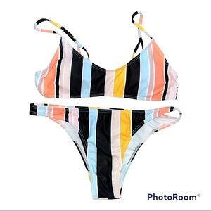NEW Shein Striped Bikini